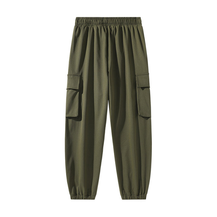 Herren Urbaner Utility-Jogger mit Oversize-Cargotaschen, Kordelzug und elastischen Knöcheln Drune
