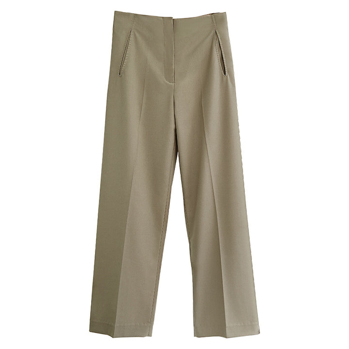 Damen elegante und weit geschnittene Anzughose Drune
