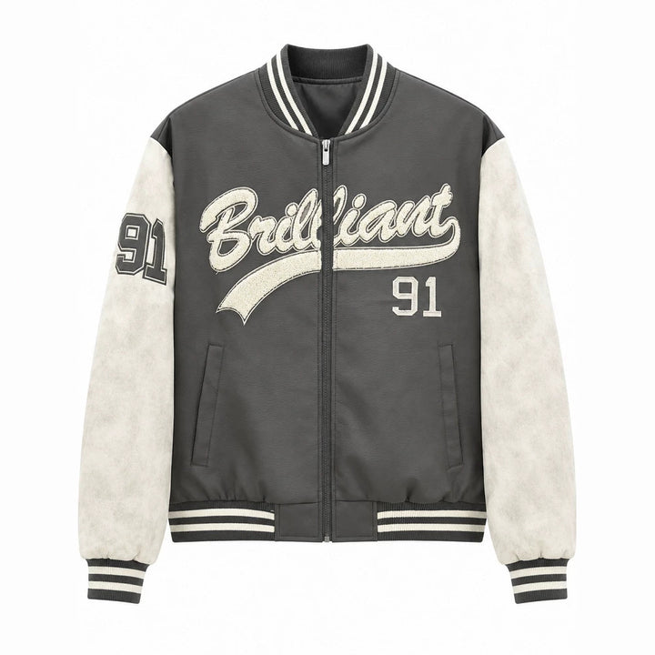 Herren Modische Bomberjacke mit sportlichem Schnitt Drune