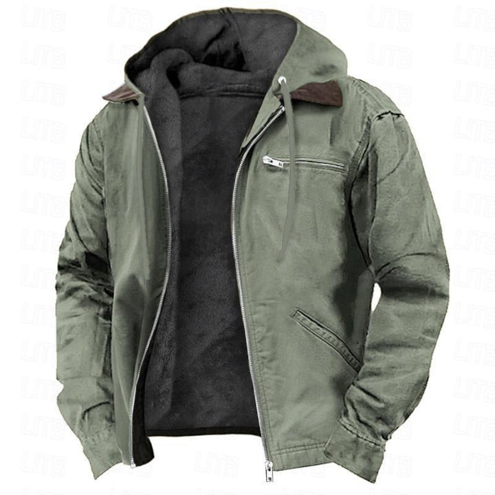 Herren Modische Freizeitjacke mit Kapuze