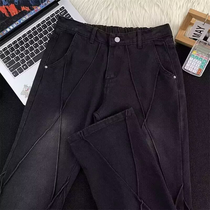 Damen Modische Denim-Hose mit innovativem Schnitt Drune