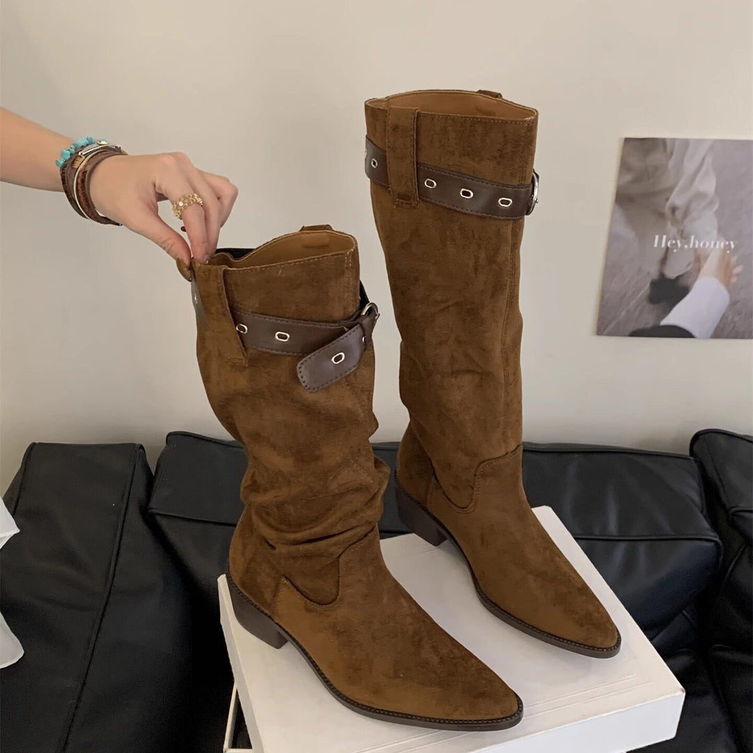 Damen Modische Stiefel Drune