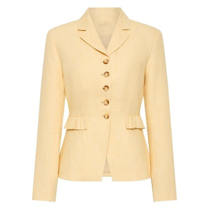 Damen elegantes Hosenanzug-Set mit taillierter Jacke und weit geschnittenen Hosen Drune