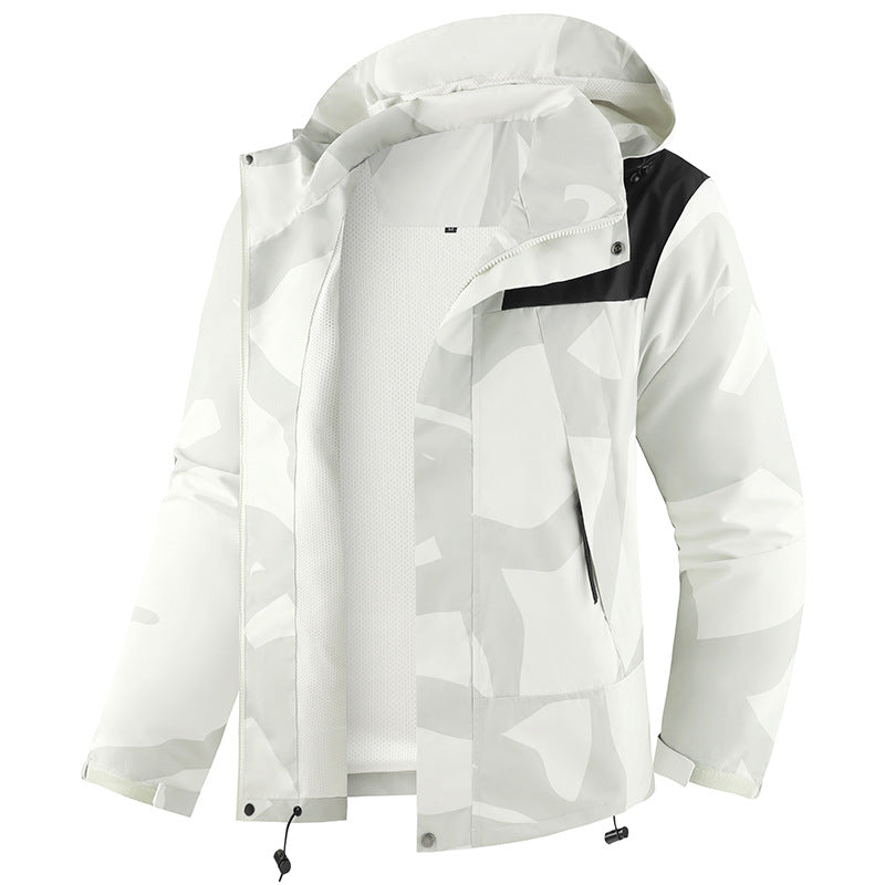 Herren Technische Outdoorjacke mit Kapuze Drune