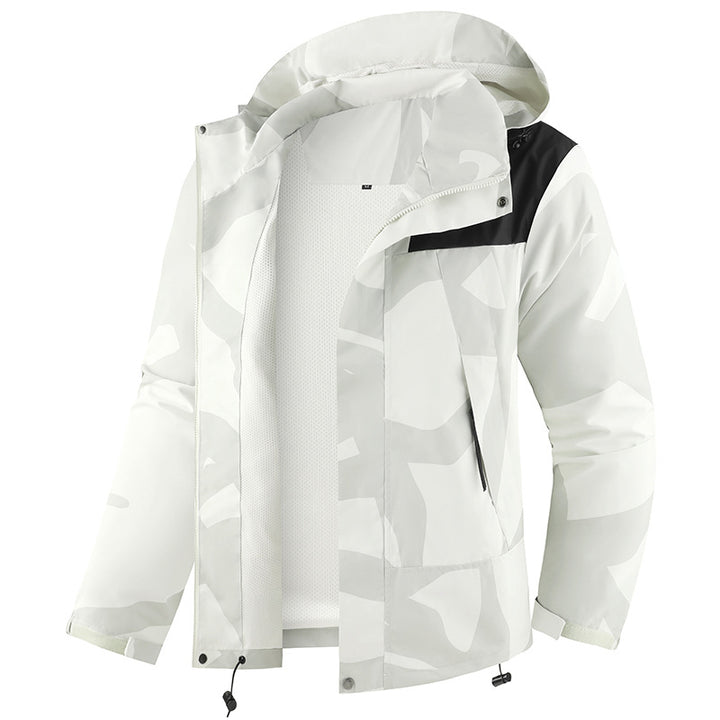 Herren Technische Outdoorjacke mit Kapuze Drune