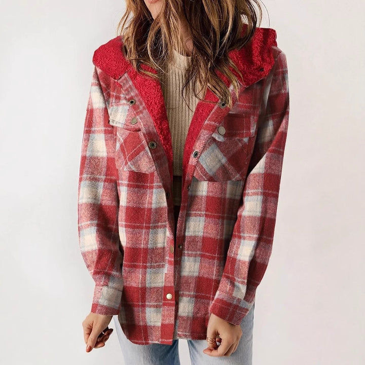 Damen Flanelljacke mit Fleecefutter Drune