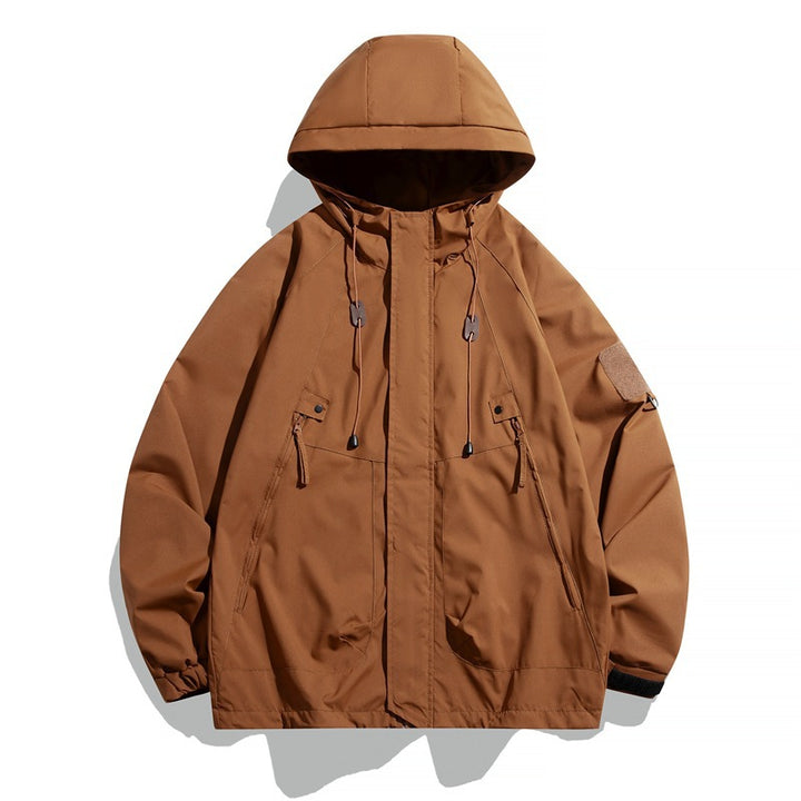 Herren Wasserabweisende Übergangsjacke mit Kapuze Drune