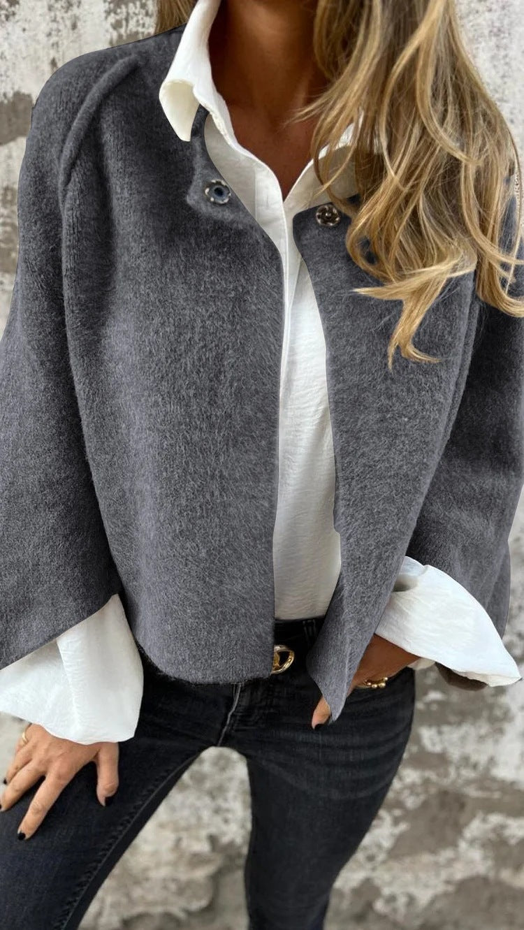 Drune | Kurze Cashmere Langarmjacke