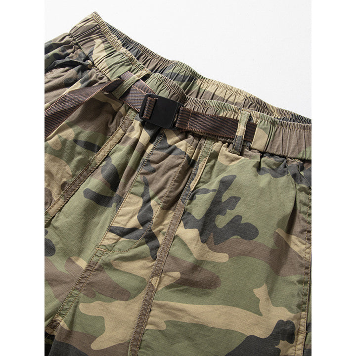 Herren Camouflage Cargo-Hose mit elastischem Bund Drune