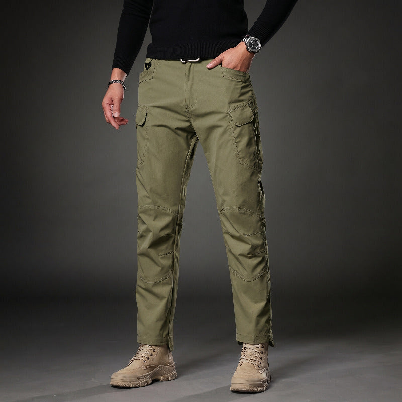 Herren Trekking‑Cargohose mit Knieverstärkung, multifunktionalen Taschen und geradem Schnitt Drune