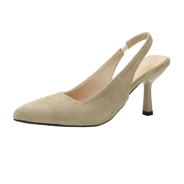 Damen Slingback-Pumps mit elegantem spitzem Zehenbereich und komfortablem Blockabsatz Drune