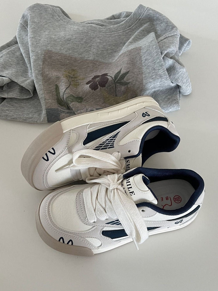 Damen Sportliche Sneaker mit atmungsaktiven Netzdetails Drune