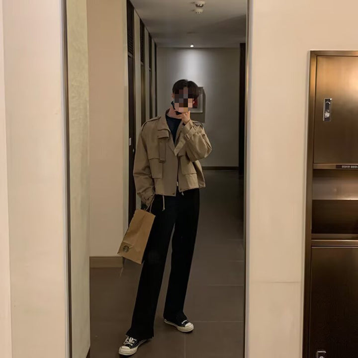 Herren Modische Utility-Jacke mit praktischen Taschen Drune