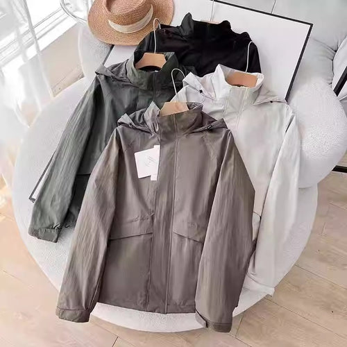 Herren Leichte Übergangsjacke mit Kapuze Drune