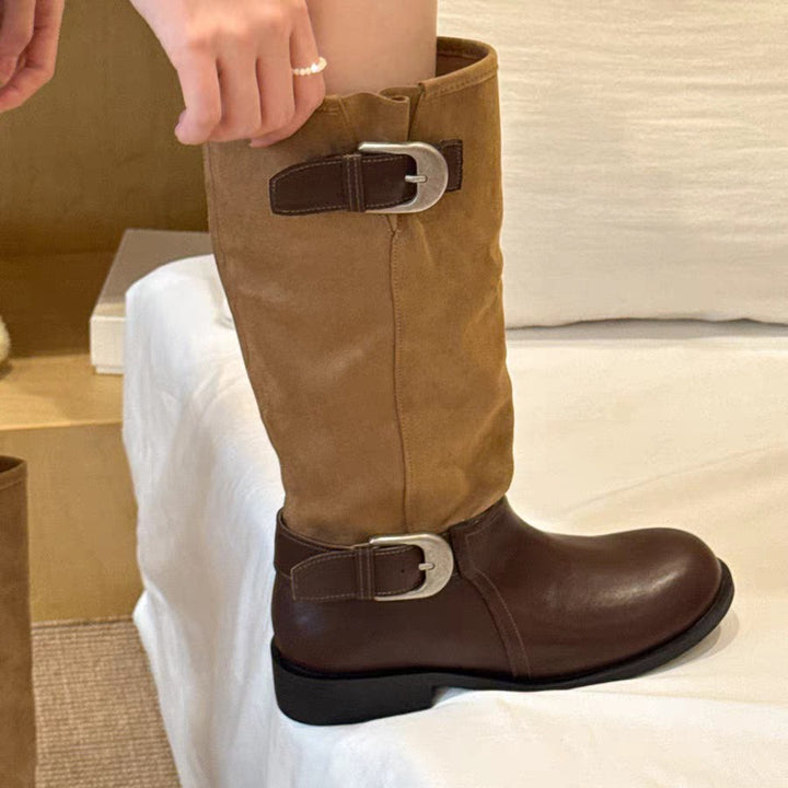 Damen Elegante und komfortable Stiefel Drune