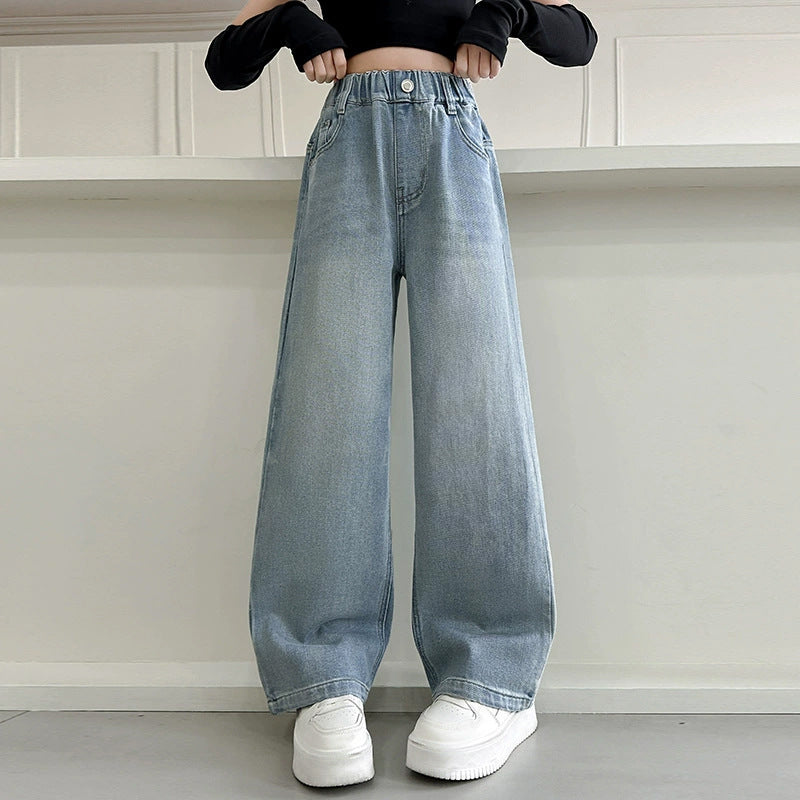 Damen Weite Jeanshose Drune
