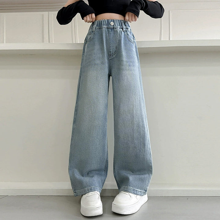 Damen Weite Jeanshose Drune