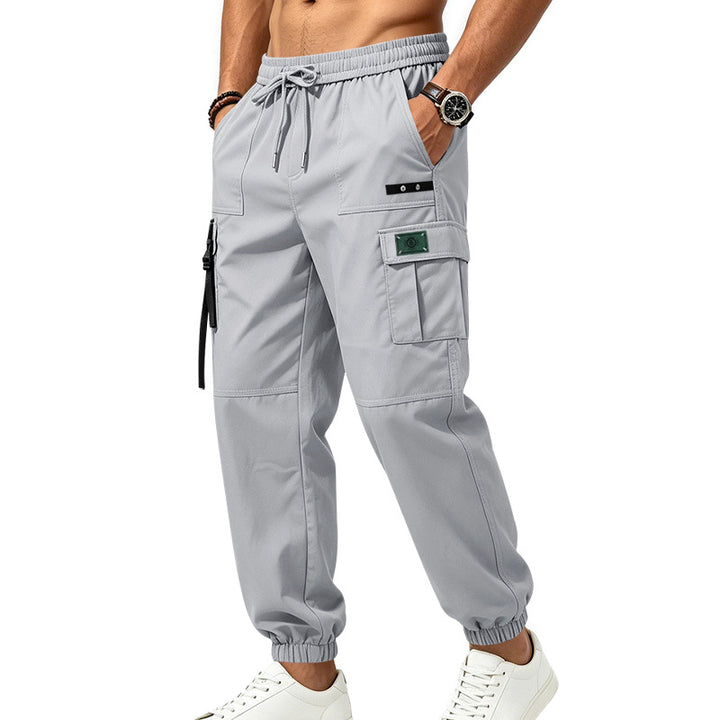 Herren Cargo-Jogginghose mit Kordelzug elastischen Bündchen und Multifach-Taschen Drune