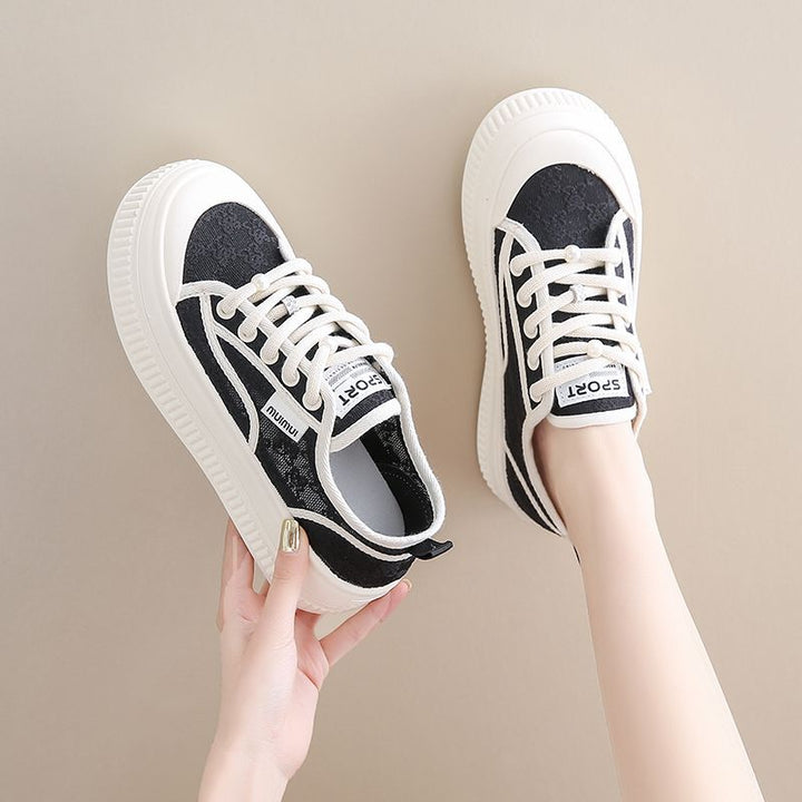 Damen Freizeitsneaker mit eleganter Spitze und rutschfester Sohle Drune