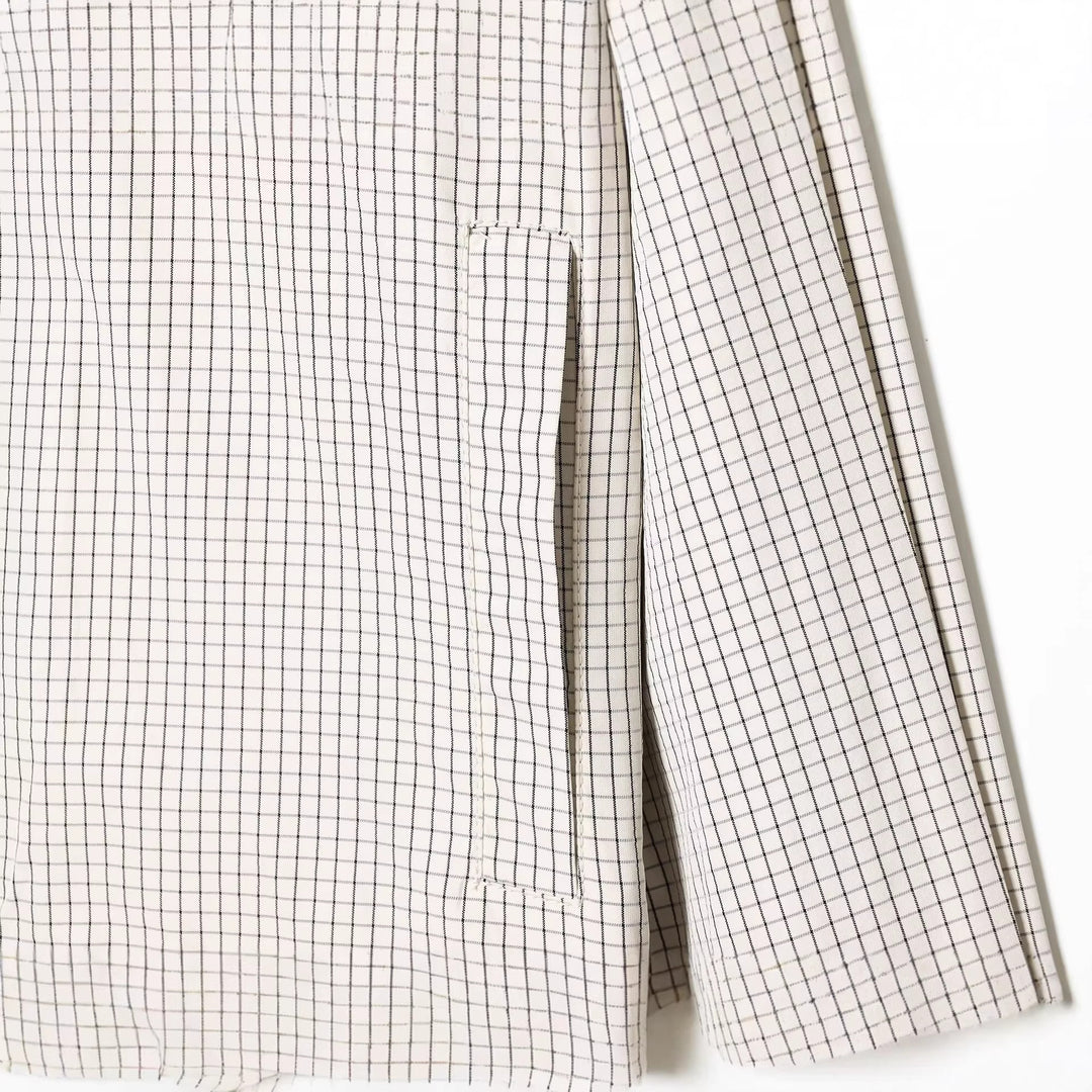 Damen Karierte Relaxed‑Joggerhose mit Gummibund, elastischen Bündchen und Druckknopfmanschetten Drune