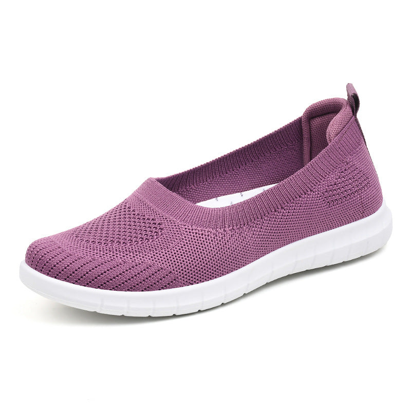 Damen Bequeme Slip-On Sneakers aus atmungsaktivem Material Drune