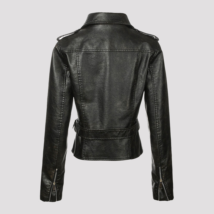 Damen Modische Bikerjacke Drune