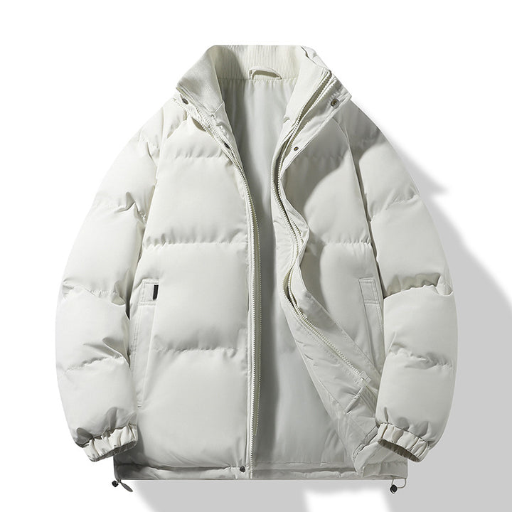 Herren Modische Thermo‑Wattierte Kurzjacke im Boxy‑Schnitt mit Rippenkragen Drune
