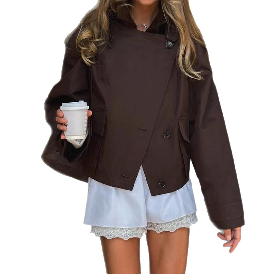 Damen oversized Utility-Jacke mit praktischen Taschen und elegantem Schnitt Drune