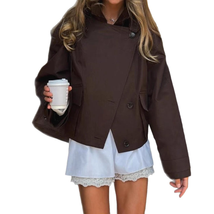 Damen oversized Utility-Jacke mit praktischen Taschen und elegantem Schnitt Drune