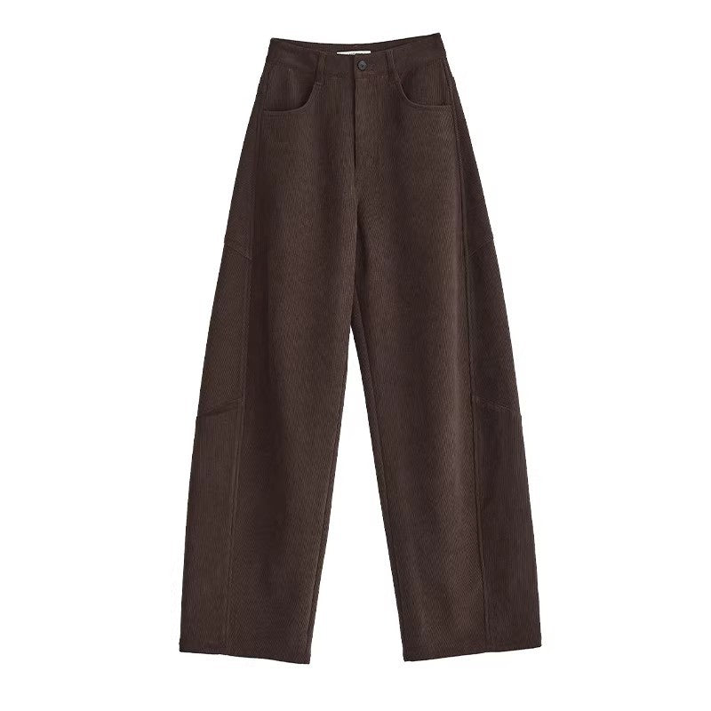 Damen Bequeme und elegante weite Cordhose Drune