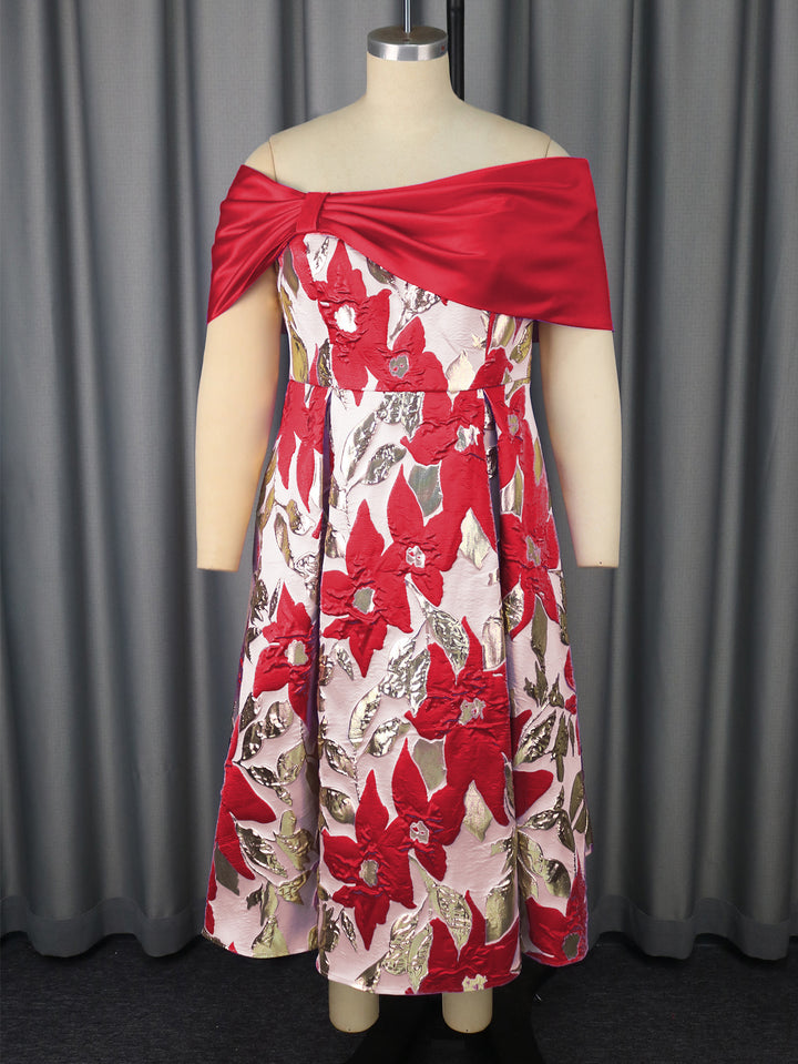 Damen Glamouröses Abendkleid mit Drapierung Drune