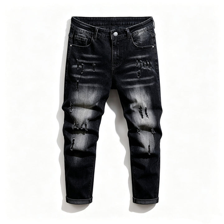Herren Modische Ripped Jeanshose Drune
