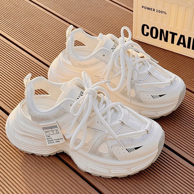 Damen Sportliche Sneakers mit atmungsaktivem Mesh-Obermaterial und rutschfester Sohle Drune
