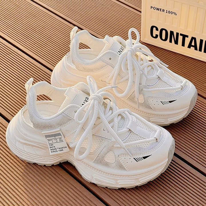Damen Sportliche Sneakers mit atmungsaktivem Mesh-Obermaterial und rutschfester Sohle Drune