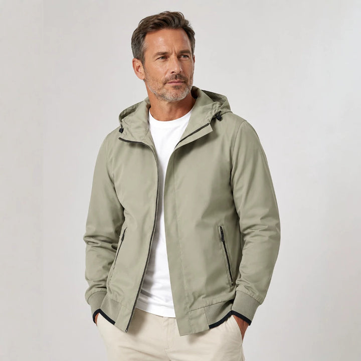 Herren Leichte Übergangsjacke mit Kapuze Drune