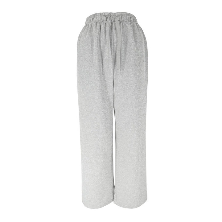 Damen Bequeme Freizeithose mit elastischem Taillenzug und weitem Bein Drune