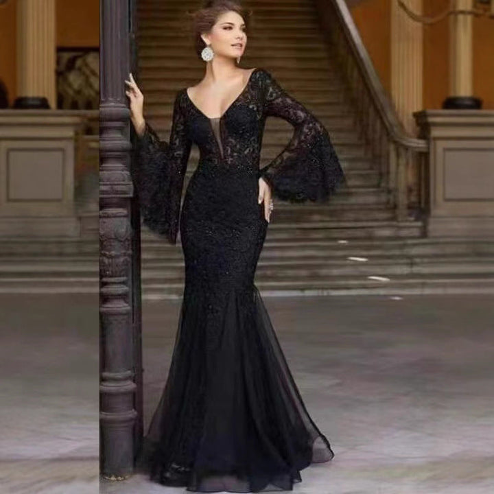 Drune | Vintage Party Lange Meerjungfrau Rock Kleid