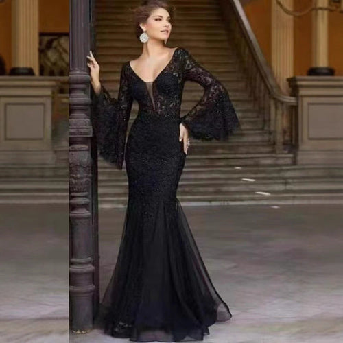 Drune | Vintage Party Lange Meerjungfrau Rock Kleid
