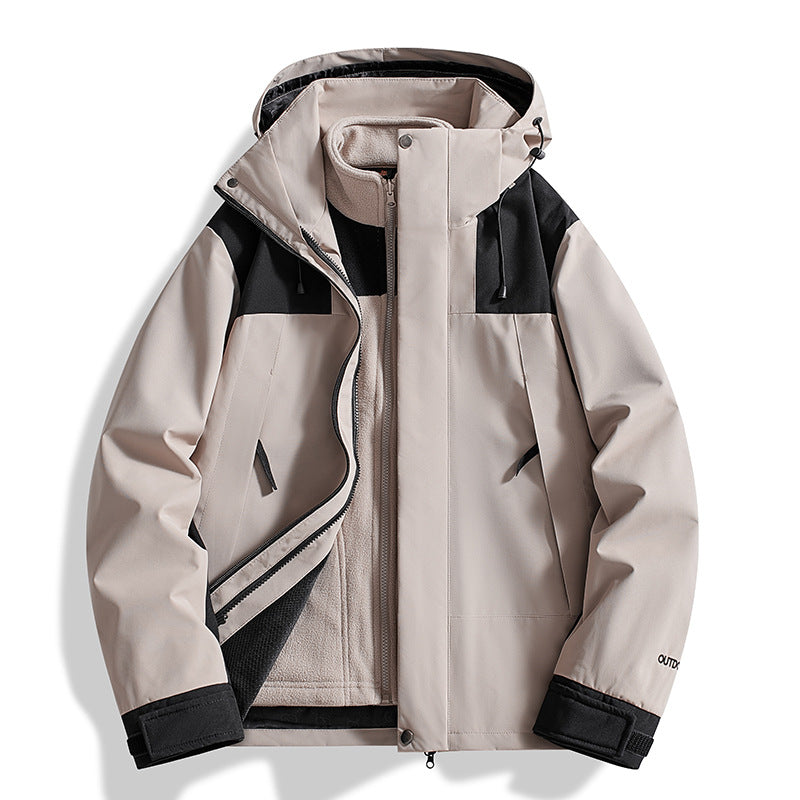 Damen Vielseitige Outdoorjacke mit abnehmbarer Fleece-Innenjacke und wasserdichter Membran Drune