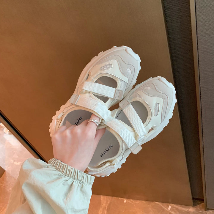 Damen Sportliche Sneakers mit praktischem Klettverschluss und stoßdämpfender Sohle Drune