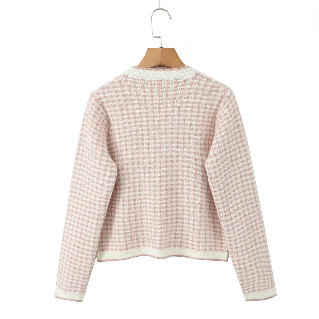Damen Cardigan mit dekorativen Details und charmantem Schalkragen Drune