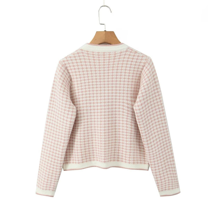 Damen Cardigan mit dekorativen Details und charmantem Schalkragen Drune