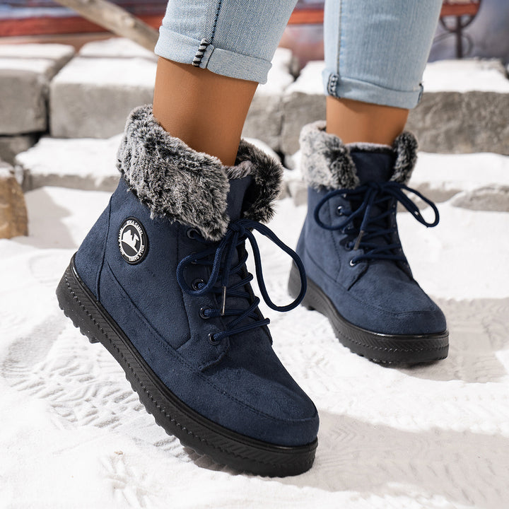 Damen gefütterte Winterstiefel Drune
