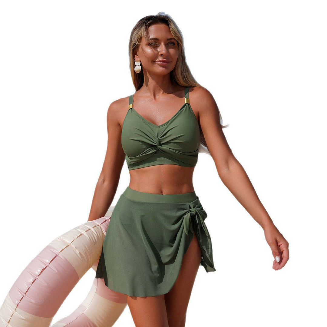 Damen Schwimmbikini mit Wickelrock Drune