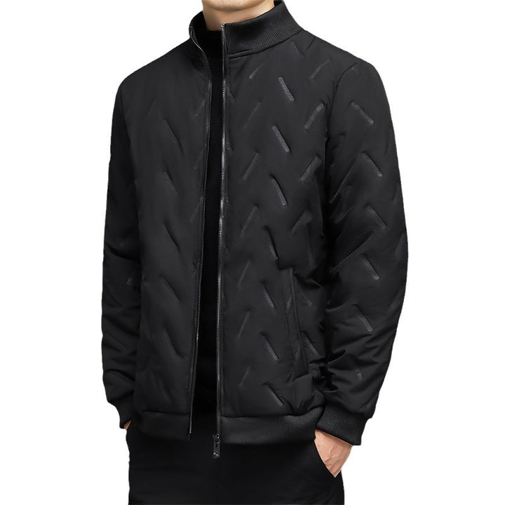 Herren leichte gesteppte City-Insulationsjacke mit diagonalstruktur, Stehkragen und Zwei-Wege-Reißverschluss Drune