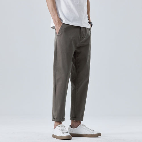 Herren Modische Chino-Hose mit Bundfalten Drune