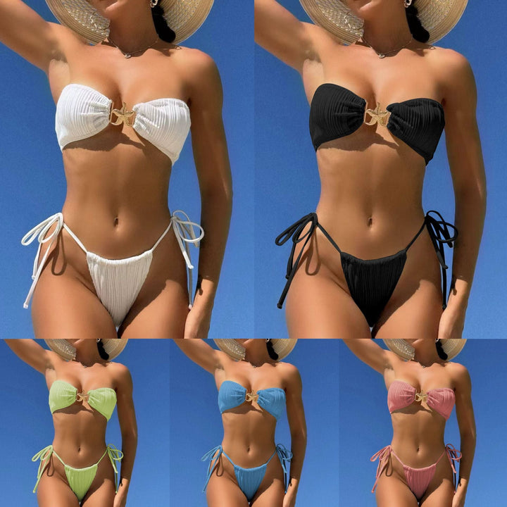 Damen Bandeau-Bikini-Set Drune