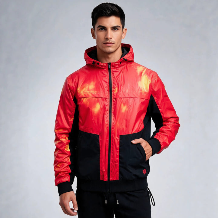 Herren Trendige Sportjacke mit Kapuze