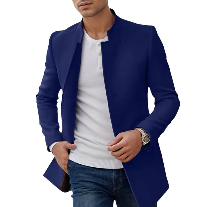 Herren eleganter Steppjacke im modernen Schnitt mit hochgeschlossenem Kragen Drune