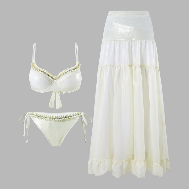 Damen Bikiniset mit fließendem Rock Drune